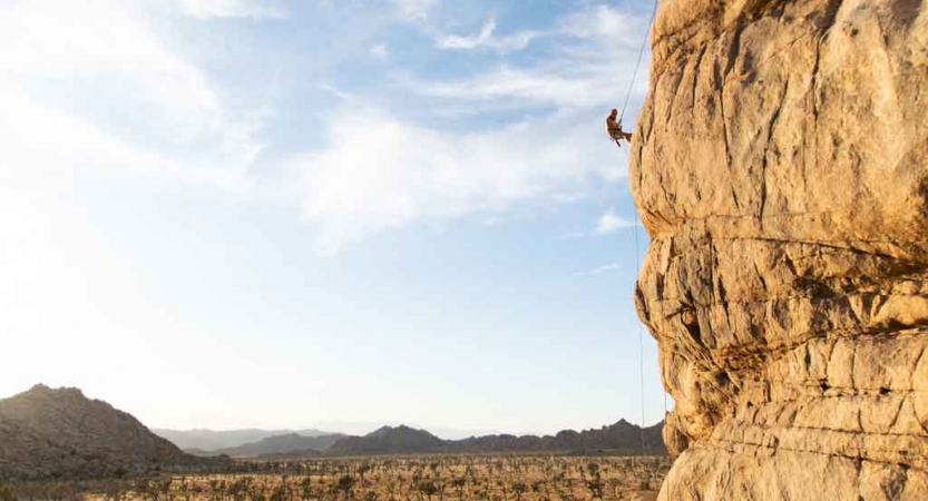 rock climbing course in joshua tree